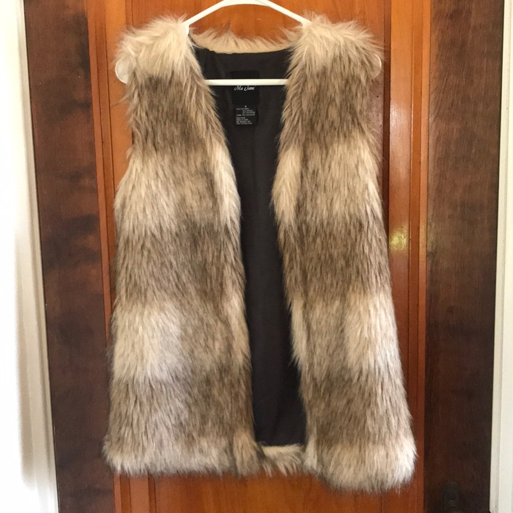 Faux fur vest